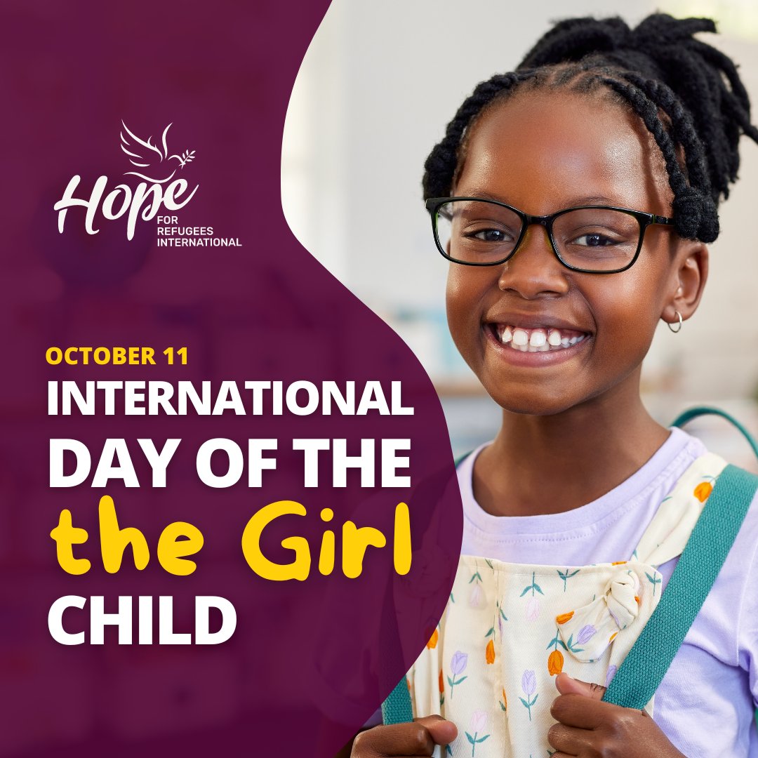 🎉Today, we celebrate girls' resilience and potential! 🌍✨
🎉 On #DayoftheGirl, we’re committed to empowering girls through education, support, and opportunities. Every girl deserves the chance to achieve her dreams! 🌍💪 #HopeForGirls #EmpowerHer #HopeForRefugees