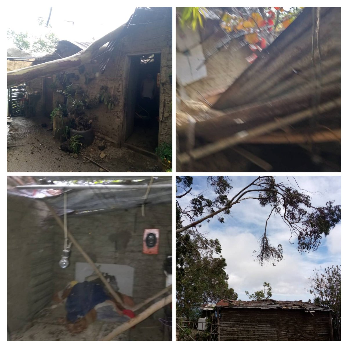 Quien puede colaborar con esta familia? Asentamiento campesino "Las Lapas II. Parroquia Carayaca, en la casa viven una persona de 80 años, un niño con necesidades especiales y ahora a la jefa de familia le tocó hacerse cargo de 3 nietos q quedaron huérfanos el domingo.