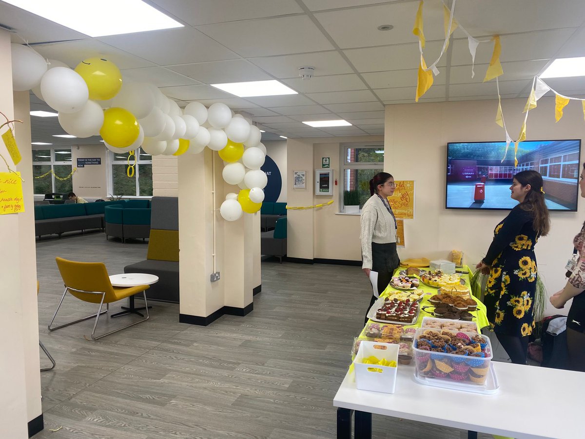 Rivington & Blackrod High School (@rbhsbolton) on Twitter photo #WorldMentalHealthDay <a href="/RiviSixthForm/">Rivington & Blackrod Sixth Form</a> Leadership Team ran events where students wore yellow in support of students wellbeing & mental health. We had a bake sale, yellow bandannas sale & face painting raising a fantastic £140 for this years charity ‘New Destiny Horwich’ 👏🏻💛 #WorldMentalHealthDay <a href="/RiviSixthForm/">Rivington & Blackrod Sixth Form</a> Leadership Team ran events where students wore yellow in support of students wellbeing & mental health. We had a bake sale, yellow bandannas sale & face painting raising a fantastic £140 for this years charity ‘New Destiny Horwich’ 👏🏻💛