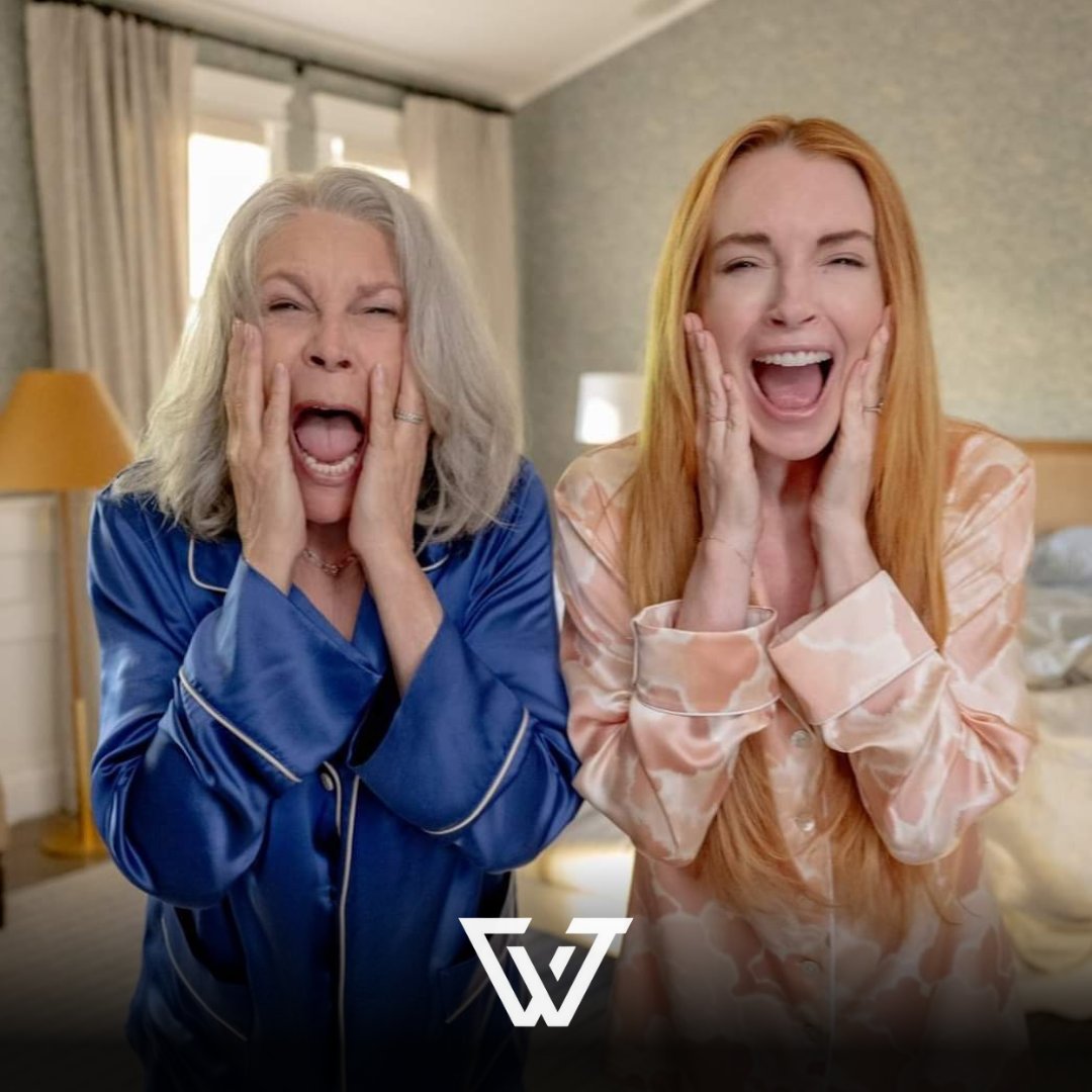 Web_int_'s tweet photo. ¡ATENCIÓN! 🔥 Ya está aquí el primer vistazo oficial de Un Viernes de Locos 2. La tan esperada secuela llega a los cines el 8 de agosto de 2025. 🎬

#UnViernesDeLocos2 #LindsayLohan #JamieLeeCurtis https://t.co/Qx0bpaSAPT
