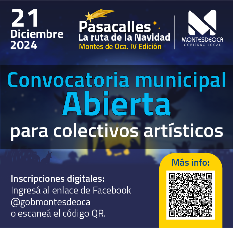 #Convocatoria 🎭 ¡Convocatoria abierta para colectivos artísticos! 🎪🎤🎶💃🕺
La Municipalidad de Montes de Oca invita a postularse para formar parte del Pasacalles La Ruta de la Navidad - Montes de Oca 2024. Formulario digital: forms.gle/PGh8nReoZkgpEM…