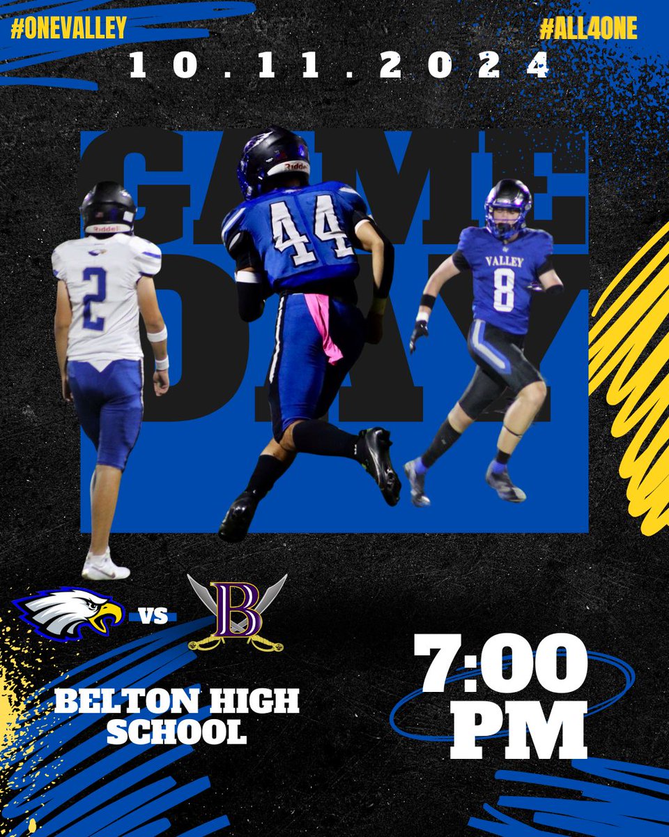 GVEagleFootball's tweet image. 🚨 GAMEDAY 🚨
🆚 BELTON
⏰ 7PM
📍BELTON HS
📺 mshsaa.tv/?B=1245801
#ALL4ONE
