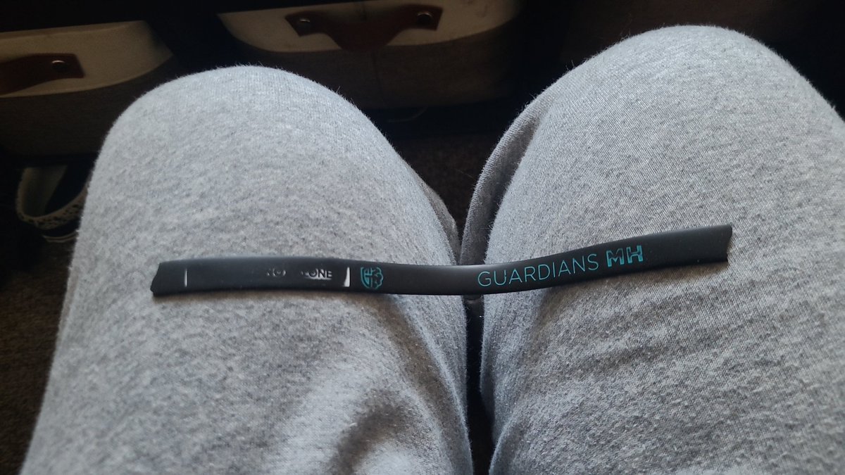 After 2 years, this finally broke on me. I mean sure the message is faded, but it was still there everyday. It served me well. Thanks for sending it in my care package <a href="/GuardiansMH/">Guardians Mental Health</a> #MentalHealth #YouAreNotAlone