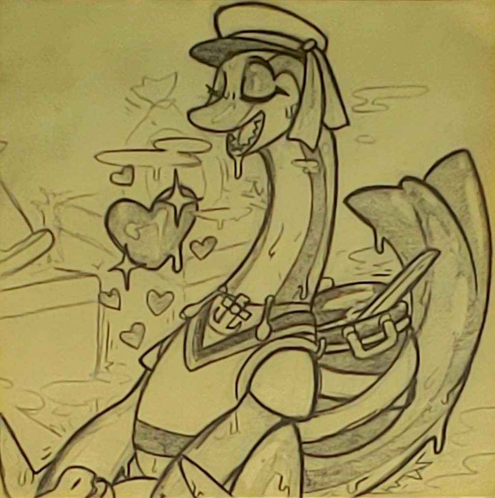 I drew these back in june alongside the others but dudnt want to post my Clover #lewdl s before the game was actually out lol