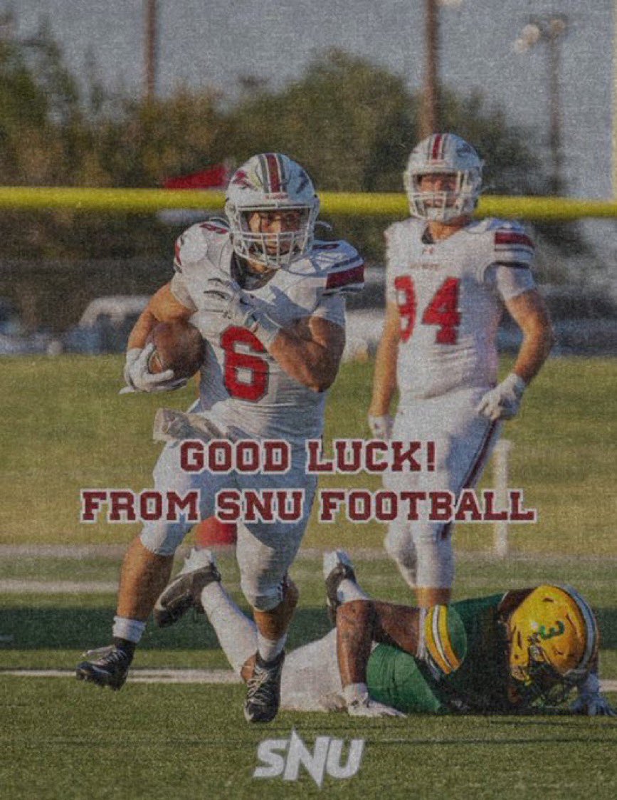 dru_mccarley's tweet photo. Thank you! @SNUFootball https://t.co/yg1U1K9jrB