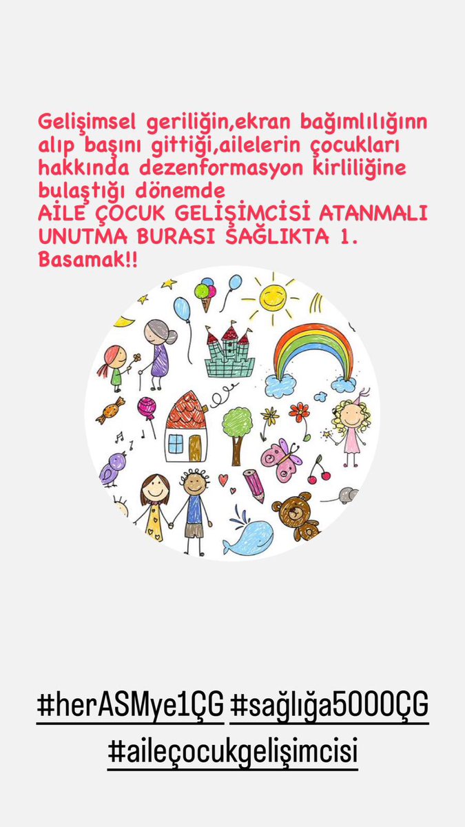 Sibel Gns (@siblgns) on Twitter photo Çocuk Gelişimciler çocuklarda oluşacak sorunlara erken müdahale etme noktasında önem arz eder koruyucu ve önleyici sağlık uygulamaları adına
<a href="/drmemisoglu/">Prof. Dr. Kemal Memişoğlu</a>
#CocukGelisim5000atama Çocuk Gelişimciler çocuklarda oluşacak sorunlara erken müdahale etme noktasında önem arz eder koruyucu ve önleyici sağlık uygulamaları adına
<a href="/drmemisoglu/">Prof. Dr. Kemal Memişoğlu</a>
#CocukGelisim5000atama