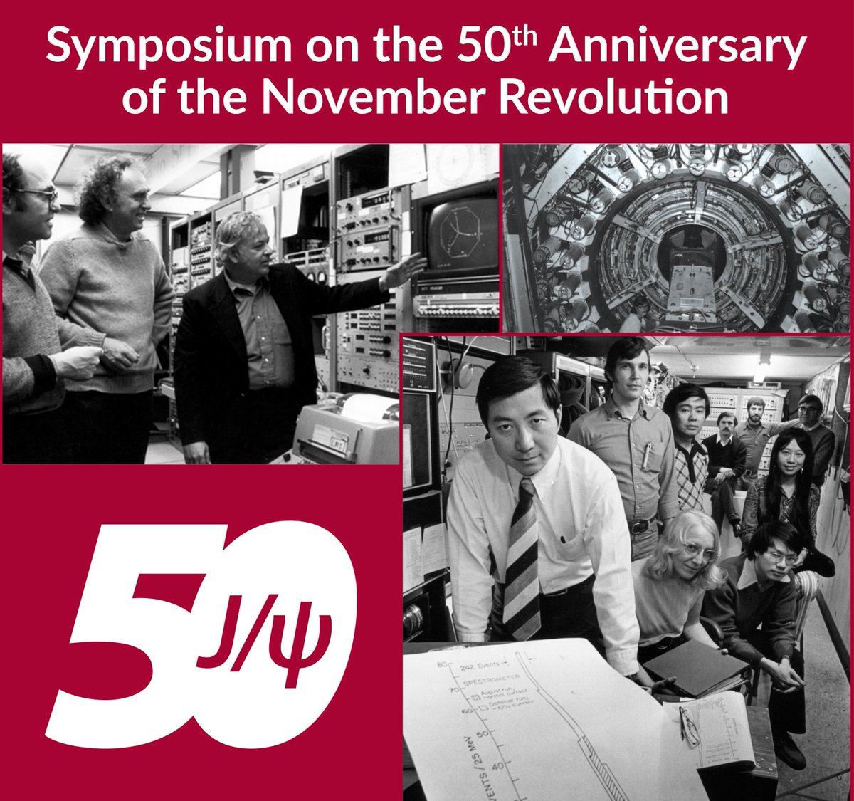 It’s been 50 years since the discovery of the J/psi particle!‼️   

Join us in celebrating this monumental milestone in the modern era of particle physics with a webinar on #NationalSTEMDay Nov. 8:  bit.ly/3ZZzJY7