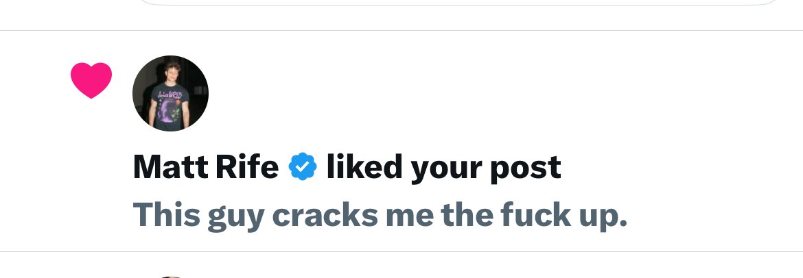 ⁦<a href="/mattrife/">Matt Rife</a>⁩ This made my day.