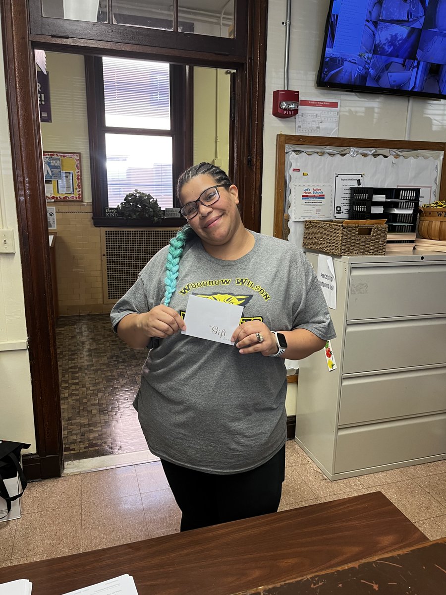 Today the staff enjoyed a faculty challenge of Rock, Paper, Scissors! Congrats to Ms. Nicaury for coming in first with 33 bracelets! Coming in a close second was Ms. Ashe with 28 bracelets! <a href="/BayonneBOE/">BayonneBOE</a>