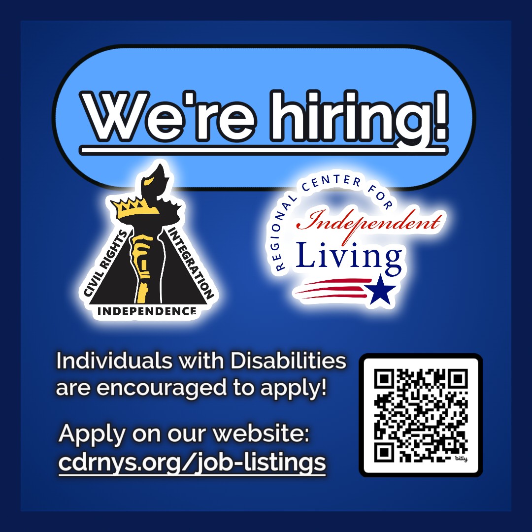 RCILNY's tweet photo. We're halfway through #NationalDisabilityEmploymentAwarenessMonth, and we're hiring! #Disabled candidates are encouraged to apply. Visit https://t.co/h8xpxkMuvW or give us a call at (585) 546-7510 to learn more. https://t.co/ezsDtG9BIX