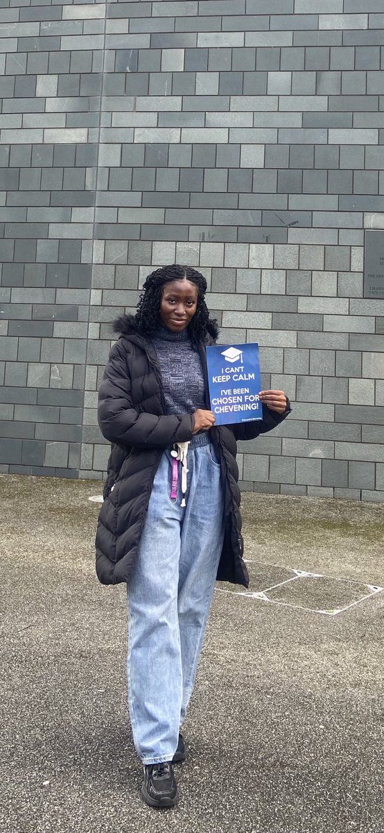 #chosenforchevening
 
Out of 70,000 global applicants and 11,000 Nigerian Applicants, I am humbled to be one of the 32 Nigerian Scholars chosen to pursue my Master’s degree in the United Kingdom with a fully funded Chevening Scholarship