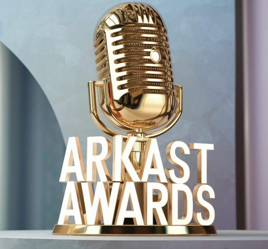 MEKubit's tweet photo. So proud that @artsletterskuar has been nominated for best arts podcast!  Please vote for us here: 
ARKAST Awards Voting (https://t.co/h5Npy6iMJt) https://t.co/Jd9V9KY6qF