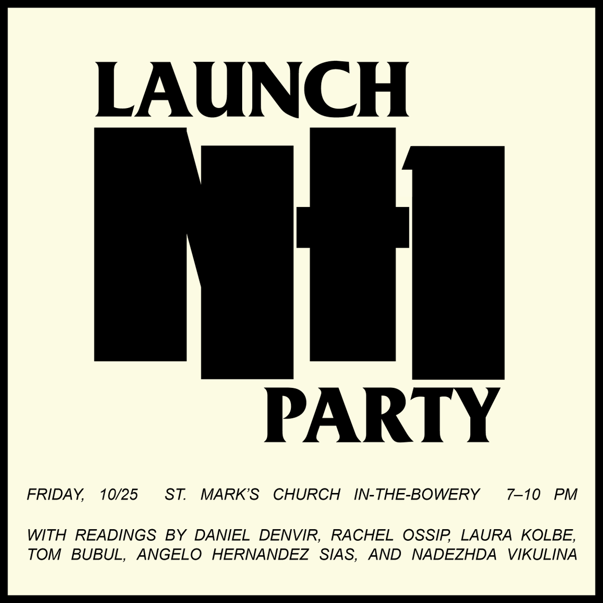 Join n+1 on Friday, October 25—two weeks from today—for a party to celebrate our Fall issue. 
nplusonemag.com/online-only/ev…