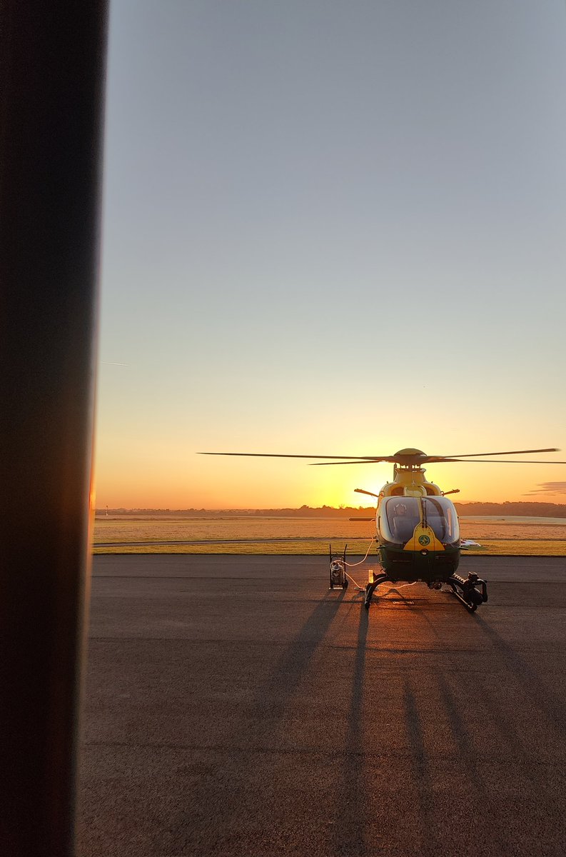 Morning engine wash with <a href="/Hems_Pilot/">Air Ambulance Pilot</a> on a stunning morning at <a href="/HIOWAA/">Hants & IOW Air Amb</a>
