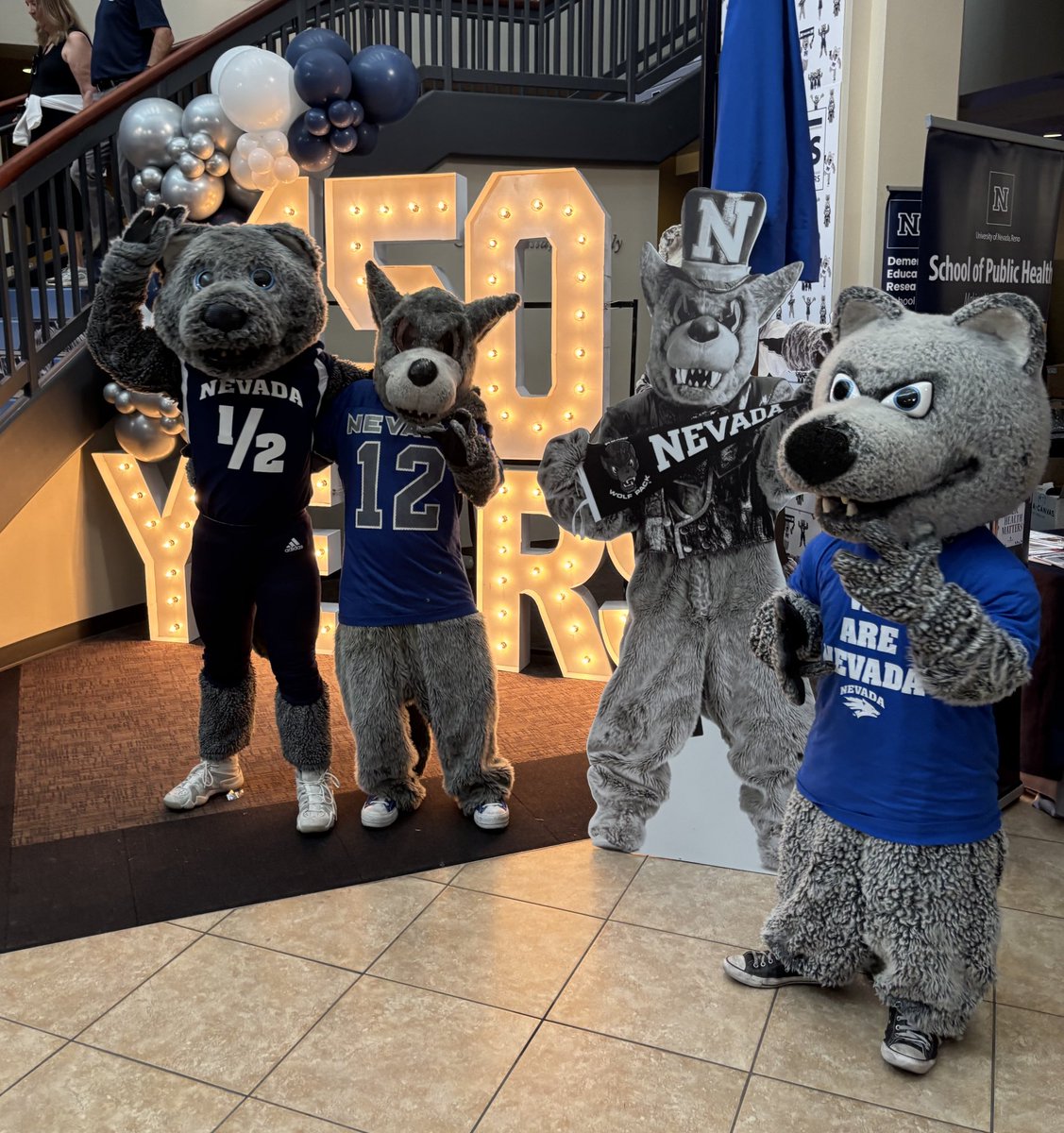 UNevadaGov's tweet photo. Happy Birthday, @unevadareno! 🎉 What a way to celebrate turning 150! Happy Sesquicentennial! #GoPack 💙🤍 https://t.co/a5vpZ4UZV7
