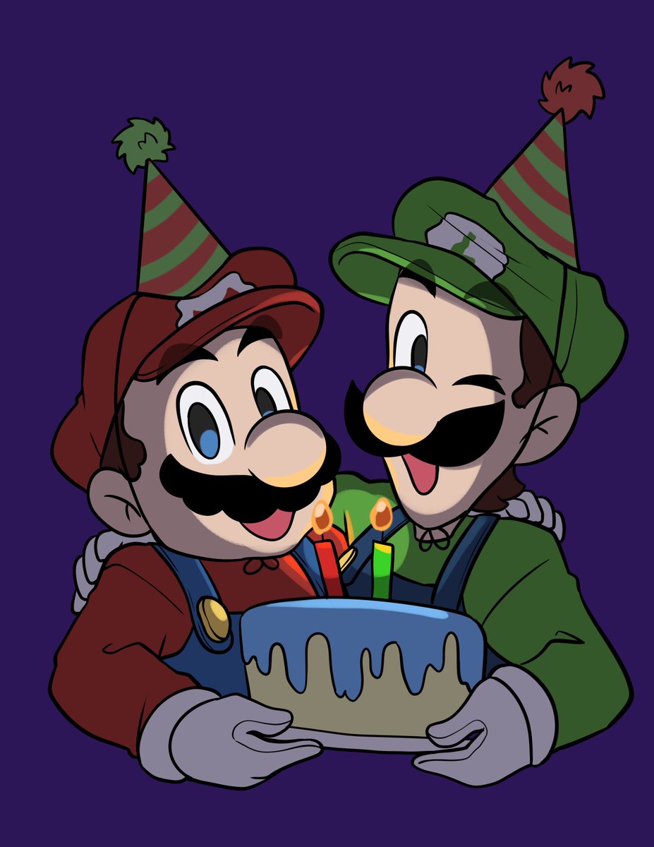 caroliner_draws's tweet photo. Happy birthday boys!!!! #mario #luigi #marioandluigi https://t.co/Y7lFsMQcBB