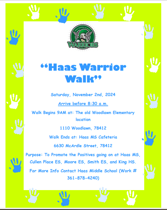 Join us! First Warrior Walk!!