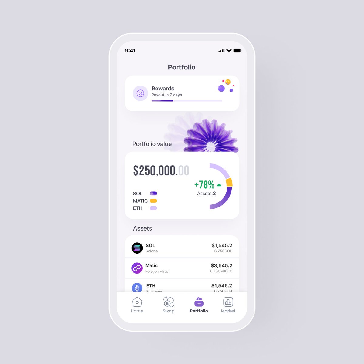 king_goodness's tweet photo. Day 21/100.
Cryptocurrency app screen.

#100daysofweb3design #Web3 #wallet #web3productdesigner #Defi #blockchain #uiux #web3designer #productdesign #figma #cryptocurrency https://t.co/HNRtH4ZxGh
