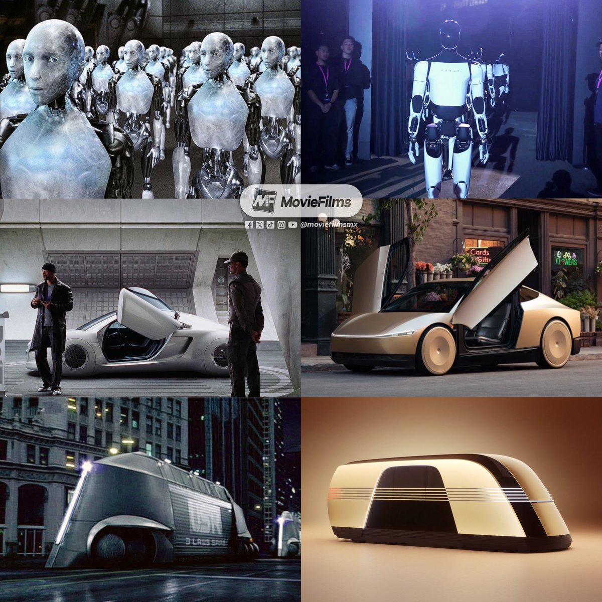 moviefilmsmx's tweet image. No es coincidencia que Elon Musk quiere hacer CANON la cinta #YoRobot de #WillSmith. 🤯🤖💥