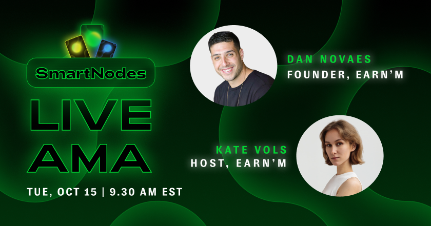 EARNMrewards's tweet image. AMA w/ Founder @novaes_ai! 
Everything you want to know about SmartNodes --what they do and why we think it will change the mobile rewards space 🔥 

⏰ Tuesday, October 15 at 9.30 AM EST  
👉 x.com/i/spaces/1nAKE…

FREE SMARTNODE: Post your questions below to win 1 of 10 FREE…