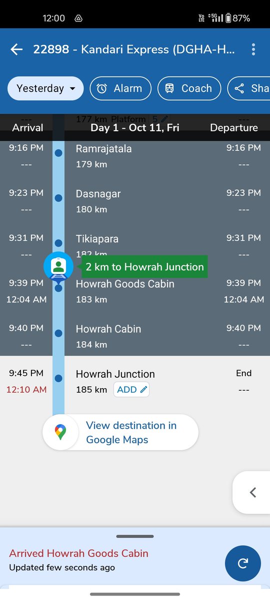 Mohammad Siraj (@msiraj2016) on Twitter photo This is too much...train number 22898 standing in Howrah Carshaed from the last 2 hours...<a href="/EasternRailway/">Eastern Railway</a> <a href="/drmhowrah/">DRM Howrah</a> <a href="/RailMinIndia/">Ministry of Railways</a> This is too much...train number 22898 standing in Howrah Carshaed from the last 2 hours...<a href="/EasternRailway/">Eastern Railway</a> <a href="/drmhowrah/">DRM Howrah</a> <a href="/RailMinIndia/">Ministry of Railways</a>