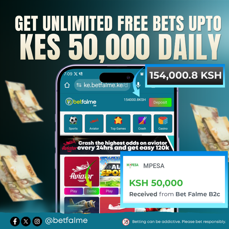 betfalme's tweet photo. Umeingia betfalme?🤩🤩

Tunapeana FREEBETS upto Kes 50,000 DAILY💪💪

LOST BETS pia pale aviator TUNAKUREFUND upto 75% Daily🤑🤑

CHANGAMKA SASA👉👉 https://t.co/KiAqdFc9Eo