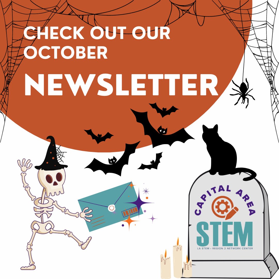 CapitalAreaSTEM's tweet image. 🎃👻 October is here, and so is the Capital Area STEM Network Center’s spook-tacular newsletter! 🍁🕸️ There’s something for every mad scientist 🧪🎃 Take a peek... if you dare! 👀💀🍂Read the full newsletter here: capitalareastem.org/news/
#STEMEducation #HalloweenSTEM #SpookySTEM