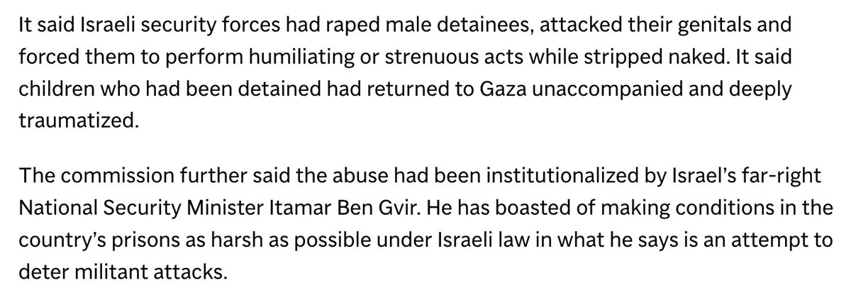 ryangrim's tweet image. That these lines can appear in the Associated Press about a U.N. report and it's not the biggest story in the world is telling -- particularly in the context of a genocide launched on these precise claims in reverse