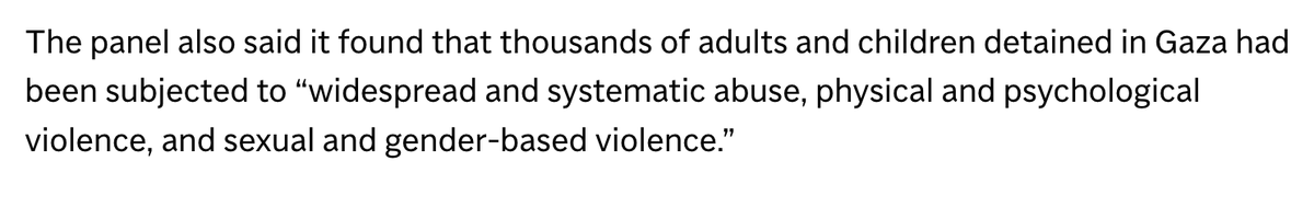 ryangrim's tweet image. That these lines can appear in the Associated Press about a U.N. report and it's not the biggest story in the world is telling -- particularly in the context of a genocide launched on these precise claims in reverse
