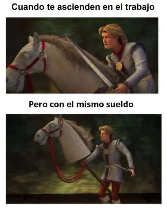 IndraEnLucha's tweet image. Cuando te ascienden en @minsaitbyindra del grupo #Indra pero con el mismo sueldo y perdiendo poder adquisitivo años tras año tras la firma del convenio sectorial por los trileros de CCOO-UGT y la Patronal
#recuperemoselpoderadquisitivo