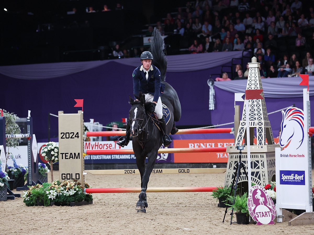 Good start to the 2024 Horse of the Year Show. Active Spirit owned by the Old Lodge Stud finishing 3rd in the 1.45 Dick Turpin Stakes 🟣 #hoys #2024 #showjumping #horses #equestrian