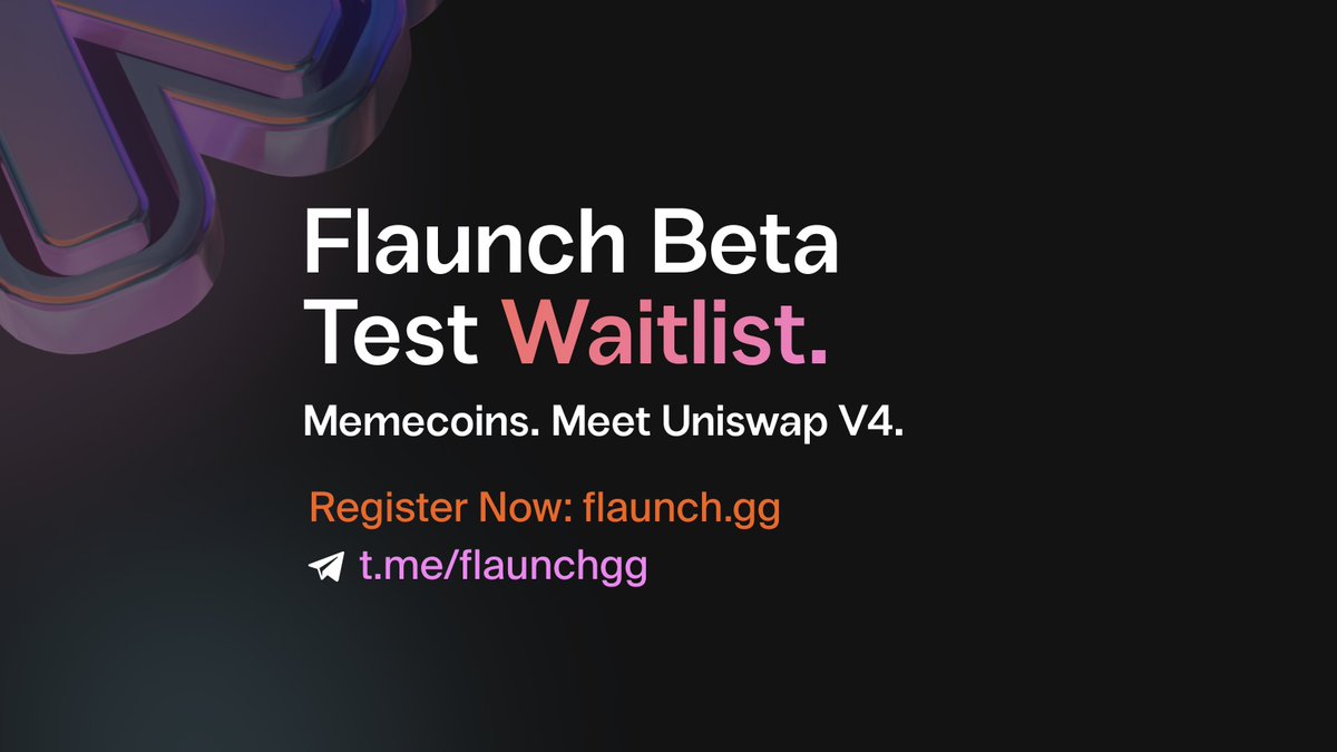 It's time for Degens to Take Control ⚜️

Sign up for the ƒlaunch beta 👇

flaunch.gg