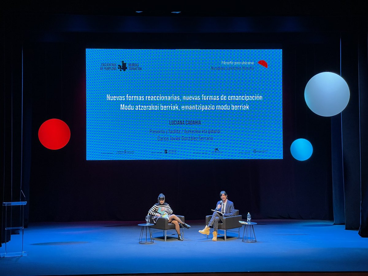 Brillante intervención de Luciana Cadahia y Carlos Javier González Serrano en los <a href="/encuentros2024/">Encuentros de Pamplona I Iruñeko Topaketak</a>