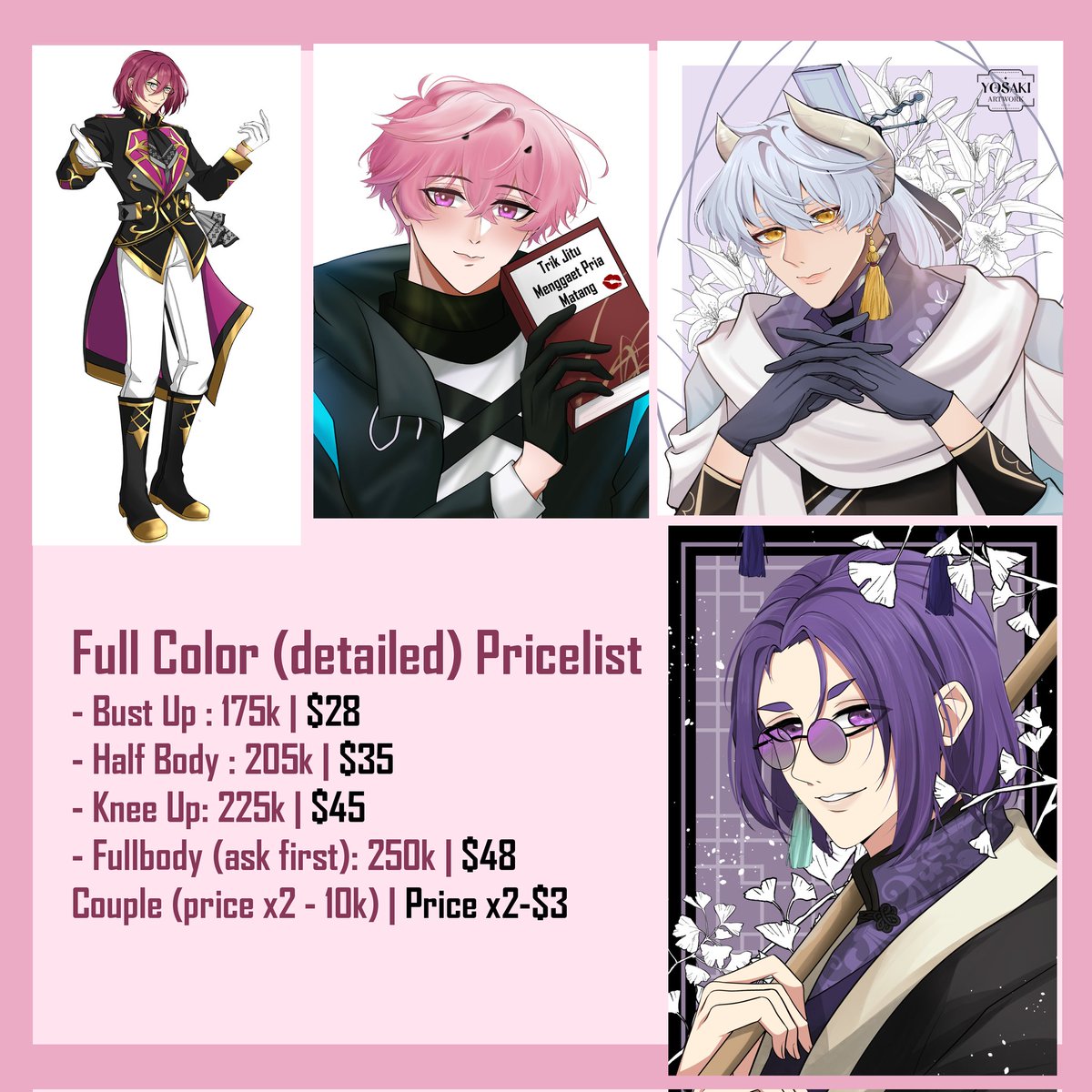 Price update for commission!
Dm me if you're interested or check my vgen!

vgen.co/Yosaki
#commissionart #opencommissions #commissionsopen