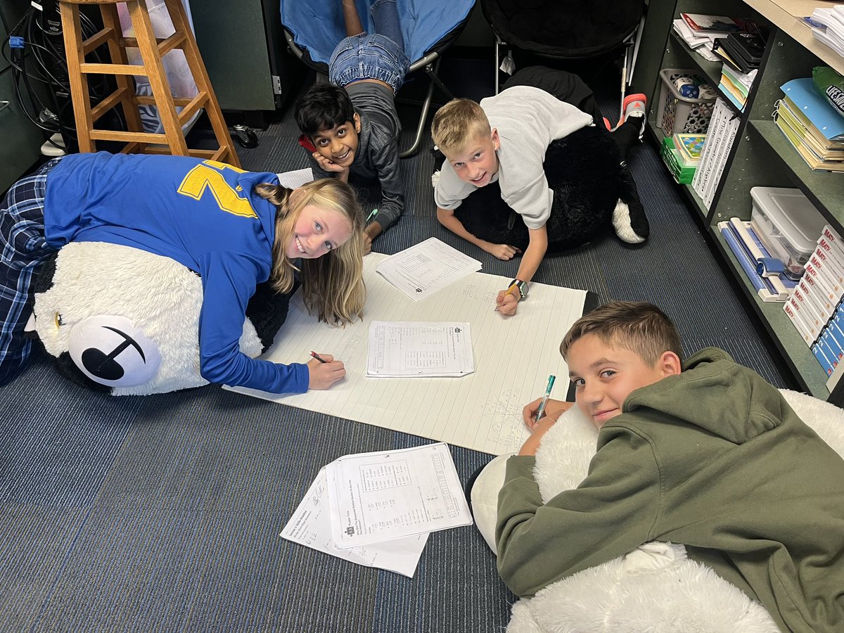 CISCMSD's tweet image. Mrs Mac’s 6th grade Math Class working in groups on Mega Multiplication! @McmillonShelley @canon_mac @DrTaranto