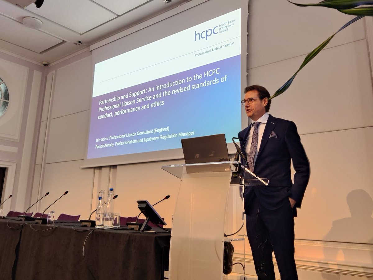 Iain Spink (@iain_spink) on Twitter photo It was a privilege to attend and speak at Central London Community Health's AHP Conference this week with my colleague Patrick. Inspiring presentations and a supportive atmosphere Celebrating innovative work by AHP's. Thank you CLCH!
<a href="/The_HCPC/">HCPC</a>
<a href="/CLCHNHSTrust/">CLCH NHS Trust</a>
<a href="/PatrickArmsby/">Patrick Armsby</a> It was a privilege to attend and speak at Central London Community Health's AHP Conference this week with my colleague Patrick. Inspiring presentations and a supportive atmosphere Celebrating innovative work by AHP's. Thank you CLCH!
<a href="/The_HCPC/">HCPC</a>
<a href="/CLCHNHSTrust/">CLCH NHS Trust</a>
<a href="/PatrickArmsby/">Patrick Armsby</a>