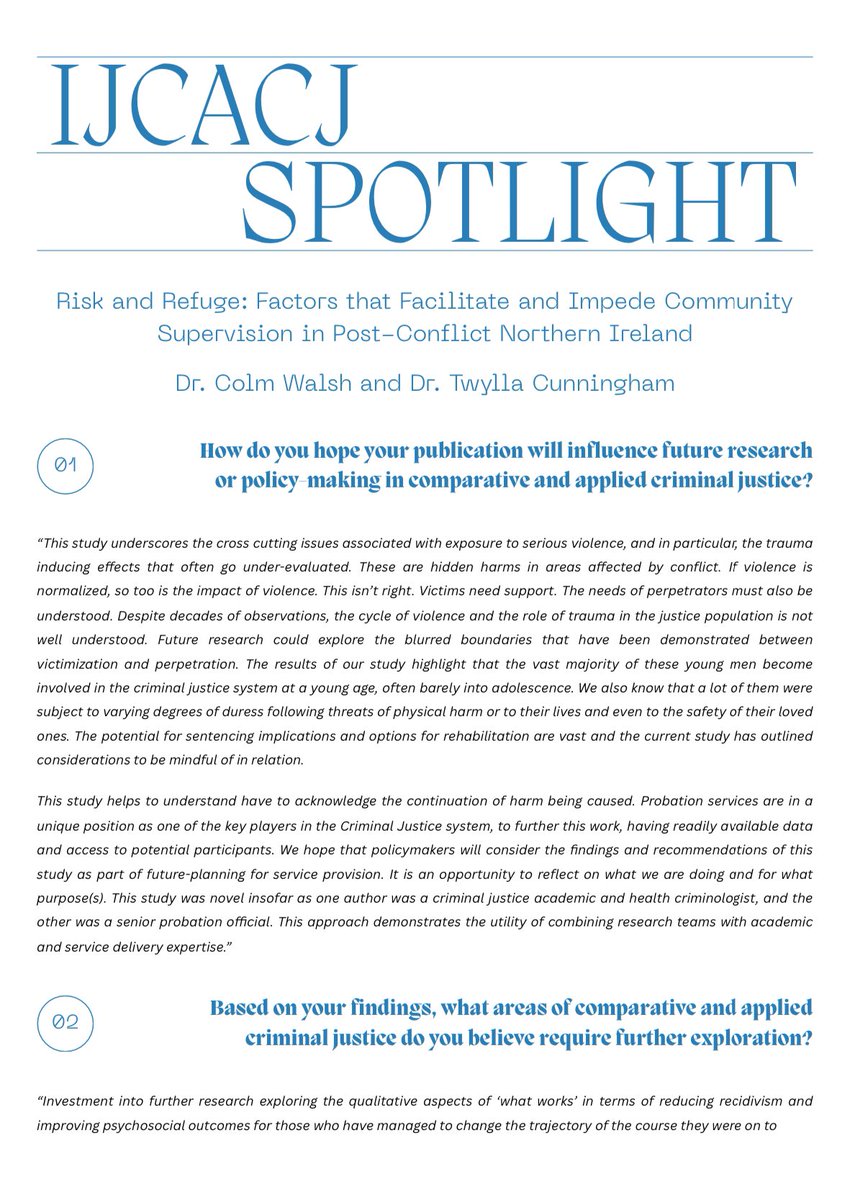 International Journal of Comparative & Applied CJ tweet media