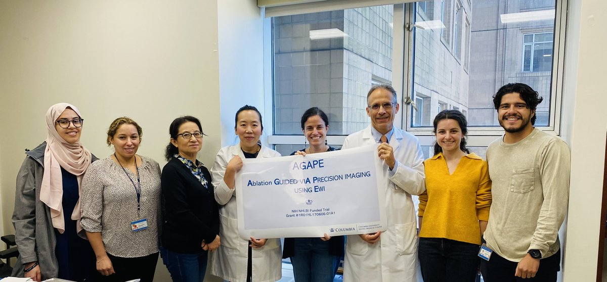 Elaine Wan (@elainewanmd) on Twitter photo Excited to start our @nih_nhlbi funded AGAPE trial for Ablation Guided Precision Electromechanical Wave Imaging, using #ultrasound to noninvasively map #arrhythmias with <a href="/abivianoMD/">Angelo Biviano</a> <a href="/ColumbiaUEIL/">Konofagou Lab at Columbia University</a> <a href="/ColumbiaMed/">Columbia Medicine</a> @NYPCUCVI <a href="/ColumbiaBME/">Columbia BME</a>. #Epeeps <a href="/ColumbiaPS/">Columbia Vagelos College of Physicians & Surgeons</a> Excited to start our @nih_nhlbi funded AGAPE trial for Ablation Guided Precision Electromechanical Wave Imaging, using #ultrasound to noninvasively map #arrhythmias with <a href="/abivianoMD/">Angelo Biviano</a> <a href="/ColumbiaUEIL/">Konofagou Lab at Columbia University</a> <a href="/ColumbiaMed/">Columbia Medicine</a> @NYPCUCVI <a href="/ColumbiaBME/">Columbia BME</a>. #Epeeps <a href="/ColumbiaPS/">Columbia Vagelos College of Physicians & Surgeons</a>