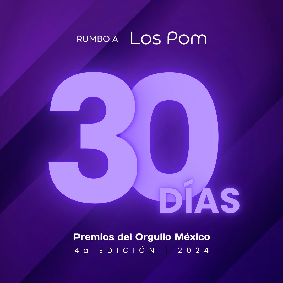 Rumbo a Los POM faltan 30 días!

Siempre orgulloses de quienes somos, lo que hacemos y compartimos como comunidad #LGBTTTIQ+ 🏳️‍🌈🏳️‍⚧️