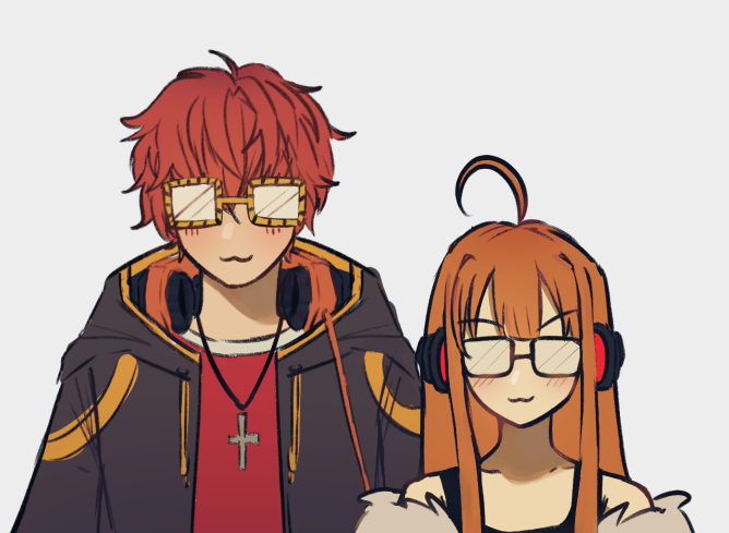 lesbianautism's tweet photo. thought about ginger hackers with glasses and headphones https://t.co/xaDidhb5cn