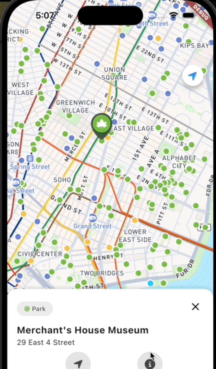 Working on a mobile app that combines POPS, Street Plazas, Parks, and Waterfront Public Access Areas into one consolidated public space map.

I’m probably a few weeks away from needing beta testers if anyone is interested!