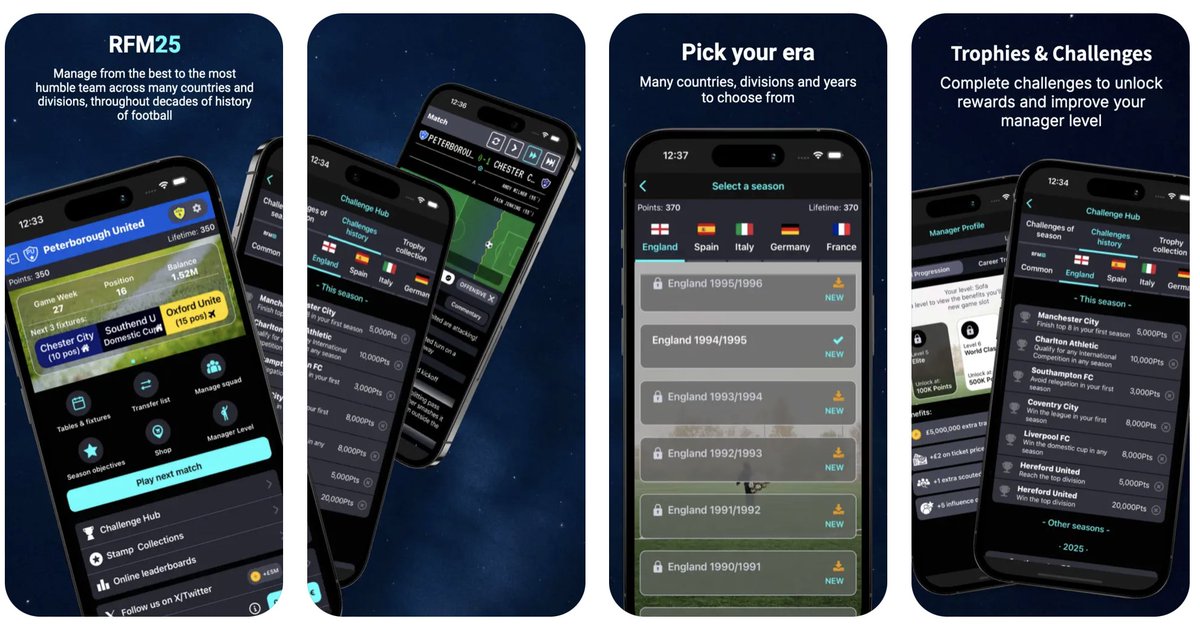 Retro Football Management 2026 tweet media