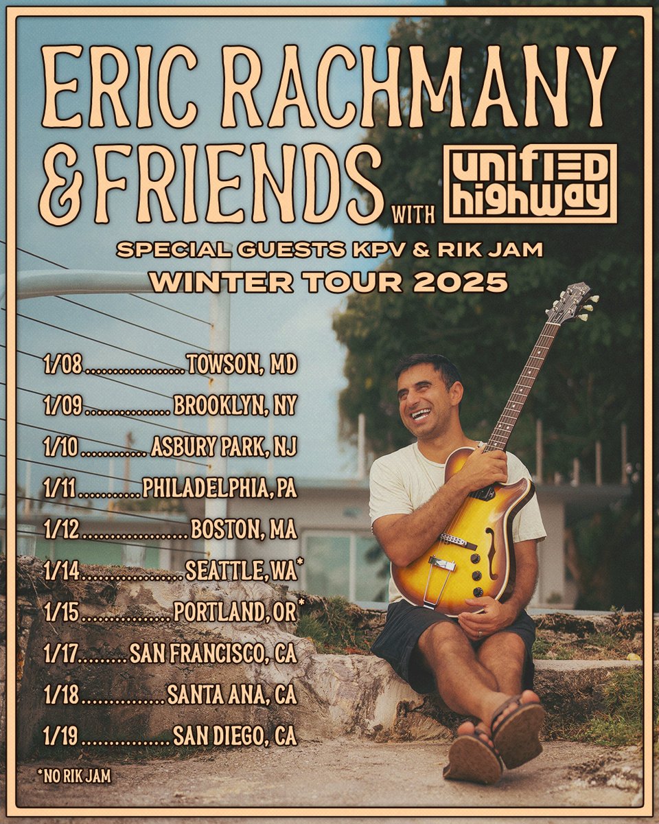 Tickets and VIP bundles for the Eric Rachmany &amp; Friends Winter Tour are on sale now 🔥 Grab yours through the link in bio.