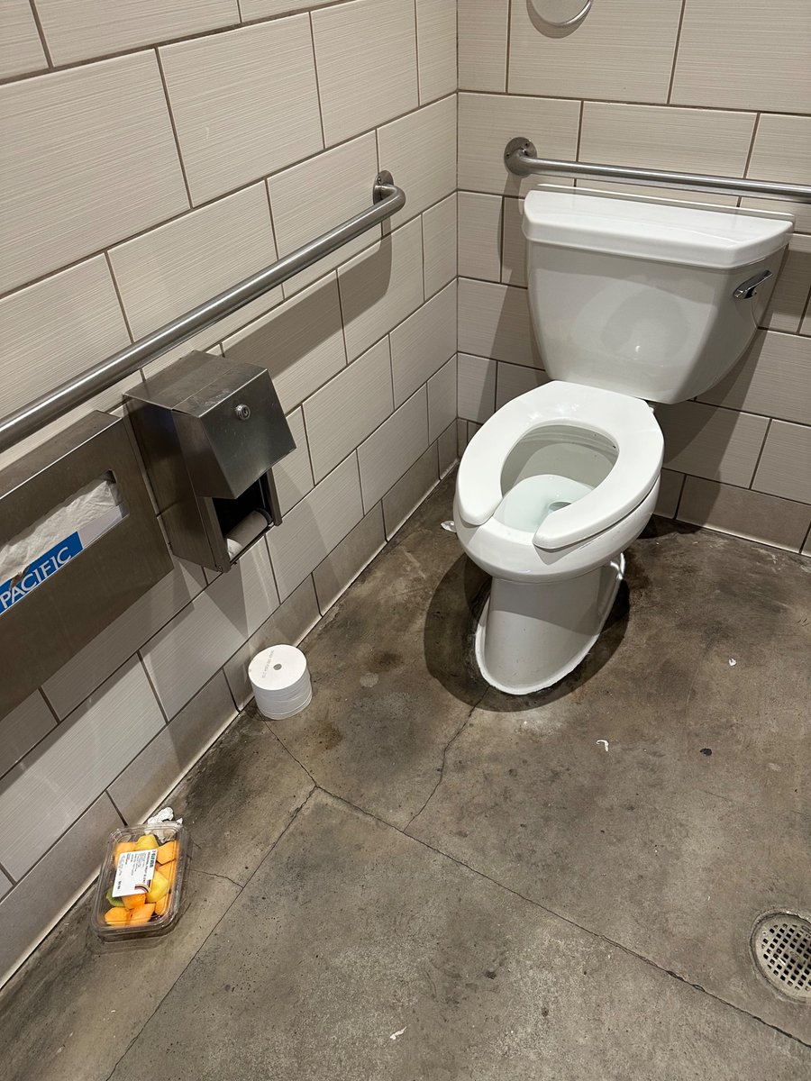 Which one of you forgot your bathroom fruit in the Starbucks at Santa Monica and Vine?