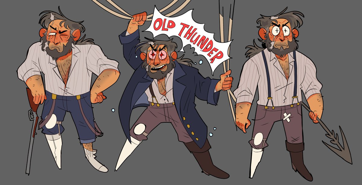 TiesSunnySkies's tweet image. I got 2 pages of my comic done, and I passed my driving theory test (i had to 'study') so I believe I am legally allowed to draw more Ahab as a treat. #mobydick