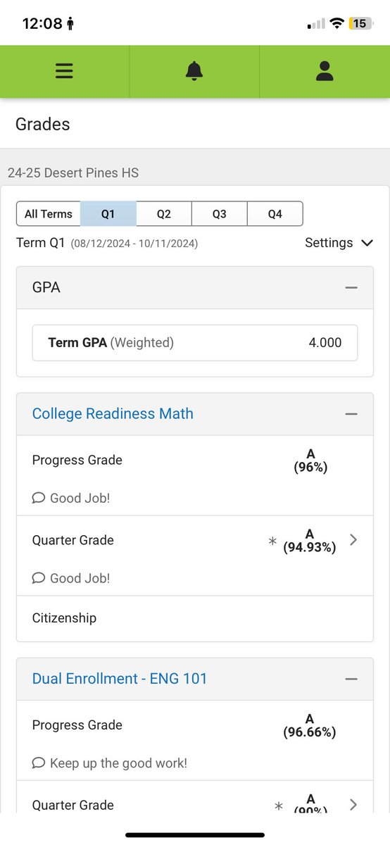 Quarter 1 complete✅#STUDENTathlete