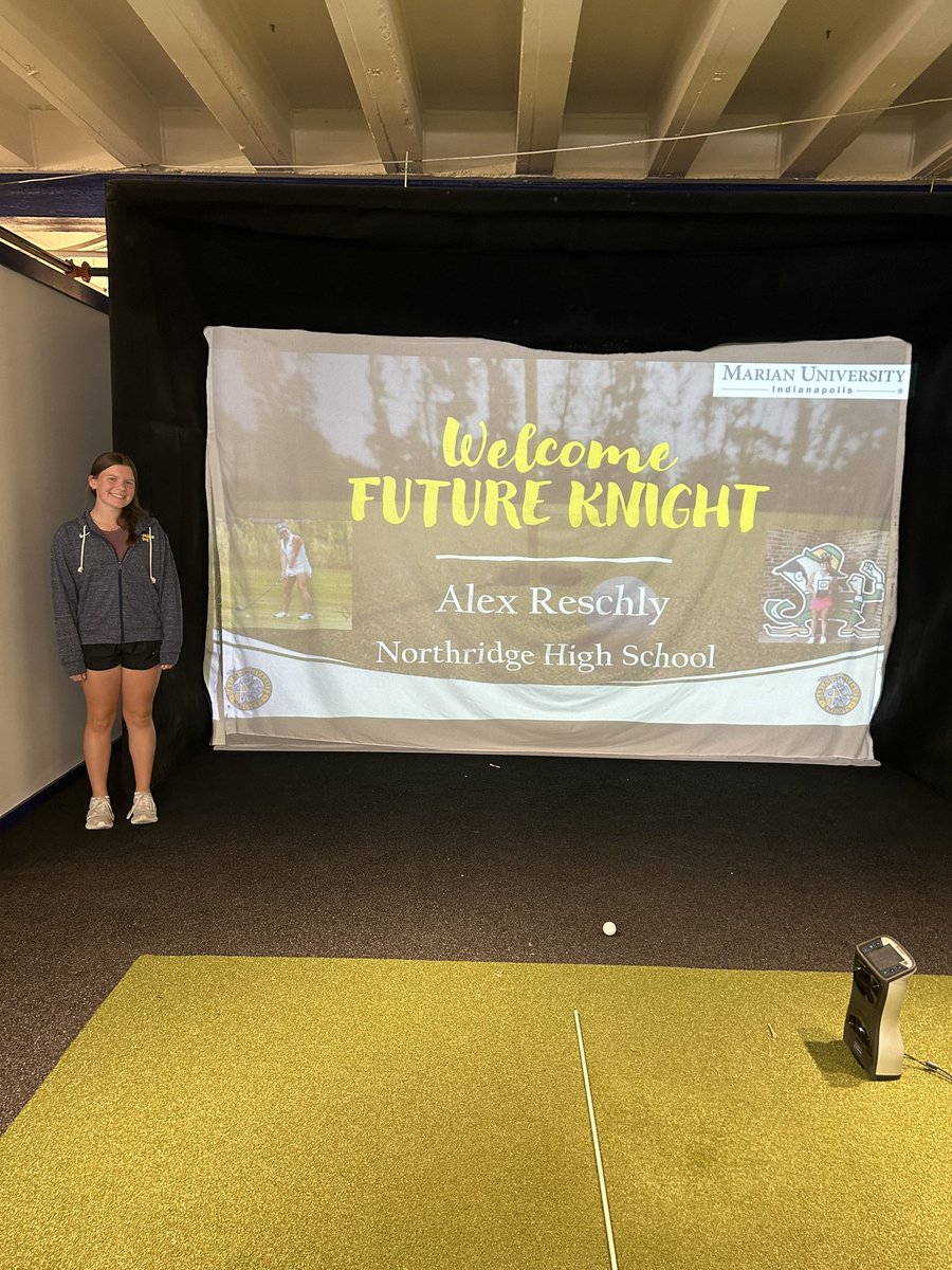 <a href="/amreschly/">Alex Reschly</a> had a great first college visit to <a href="/MarianUnivWGolf/">Marian University Women's Golf - Indianapolis</a> today!