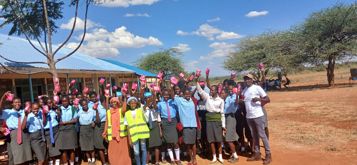Putting a smile on the faces of oyr Girls in schools..International Girls day  2024. <a href="/SamburuWtrust/">SAMBURU WOMEN TRUST</a>