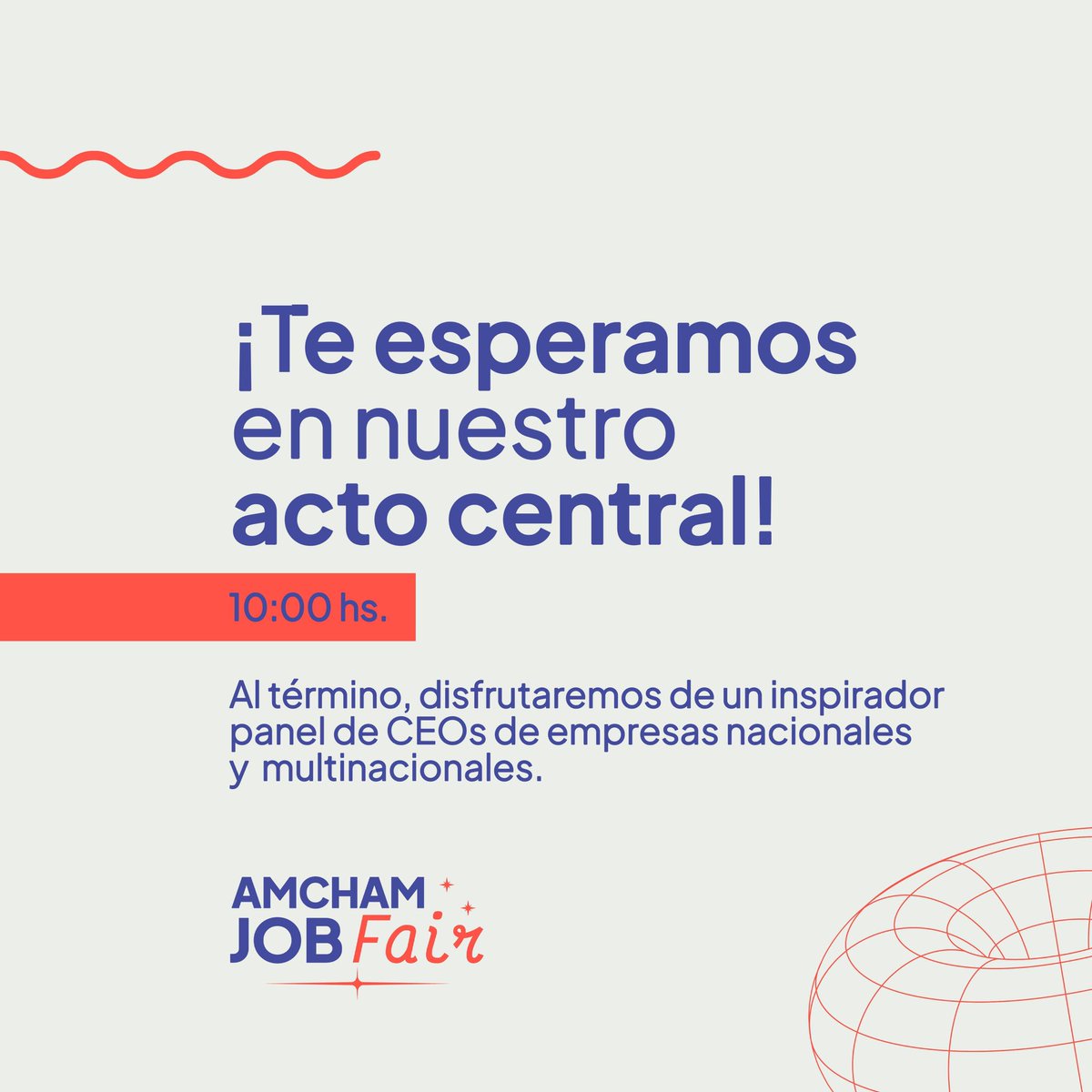 ¡Nos espera un sábado increíble!🌟 Te esperamos desde las 09:00 h para tu acreditación y a las 10:00 h acompañanos en nuestro acto central. Después, compartiremos un inspirador panel de CEOs de empresas nacionales e internacionales, que compartirán valiosas experiencias contigo.