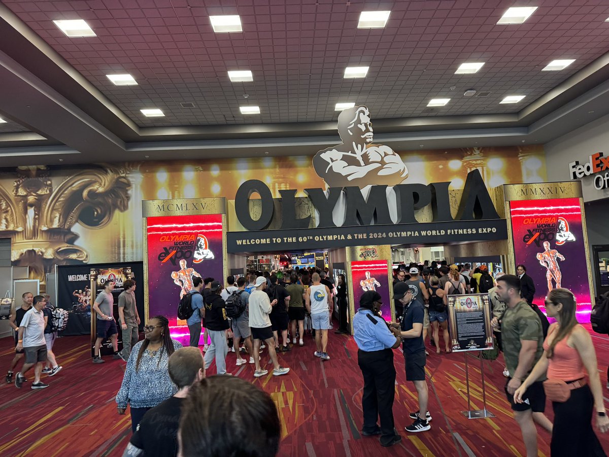 RealLouGimenez's tweet photo. Tesla prominently represented at Mr. Olympia https://t.co/rBDRYFlshq